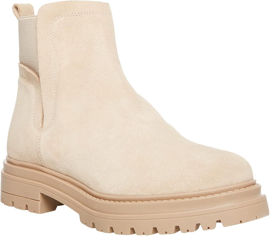 Steve Madden Womens Moira Suede Lug Sole Ankle Boots | Amazon (US)
