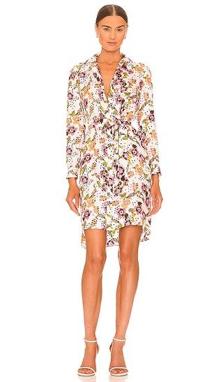 Prita Dress in Freckled Floral Small Ivory | Revolve Clothing (Global)