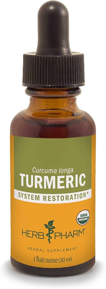 Herb Pharm Certified Organic Turmeric Root Extract for Musculoskeletal System Support - 1 Ounce (... | Amazon (US)