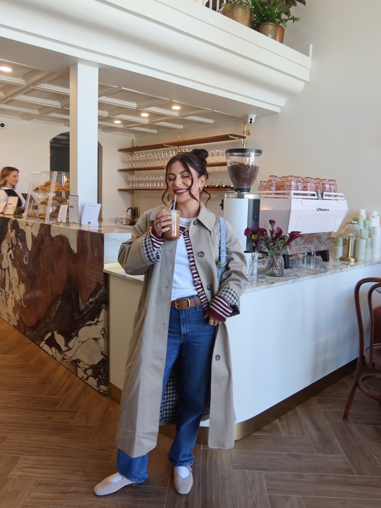 Trench coat from @SEZANE 
Church, coffee, bagels and yes I styled my mom in my clothes 🤍
.
.
.
#sarasota #floridablogger #sundaywellspent #momanddaughter #ootd

#LTKootd #LTKdayinmylife