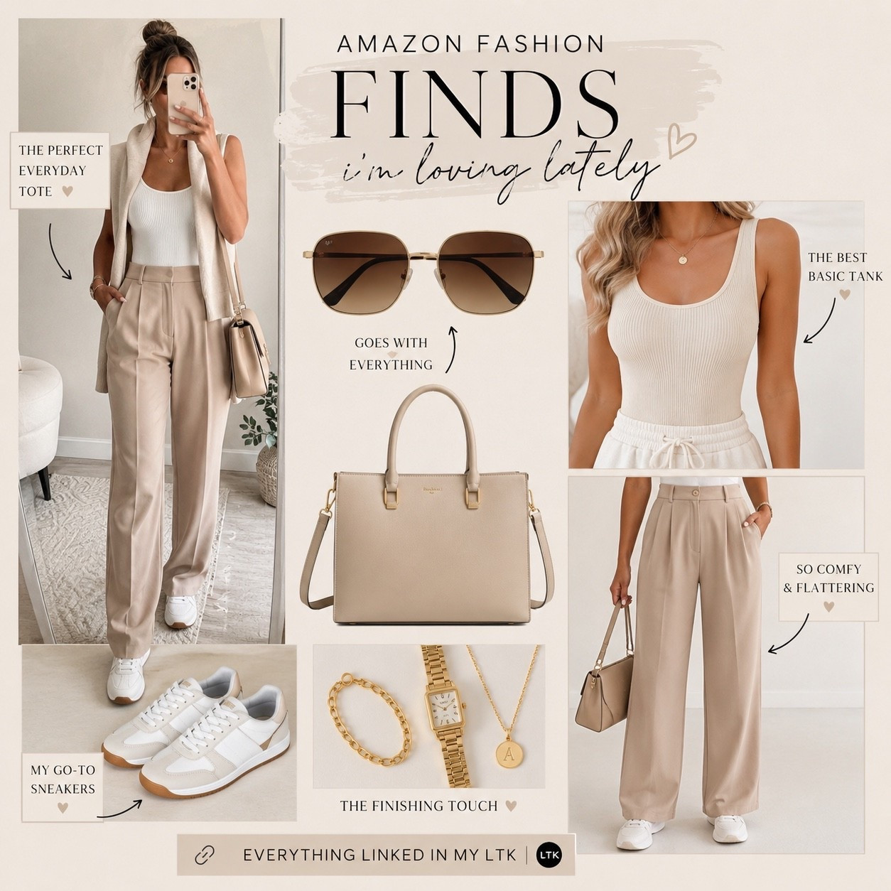 Amazon fashion finds I can’t stop wearing lately 🤍✨
Neutral, comfy & effortlessly chic pieces that go with everything 🫶
Everything is linked in my LTK  ✨

#LTKmomlife #LTKOver40 #LTKSeasonal