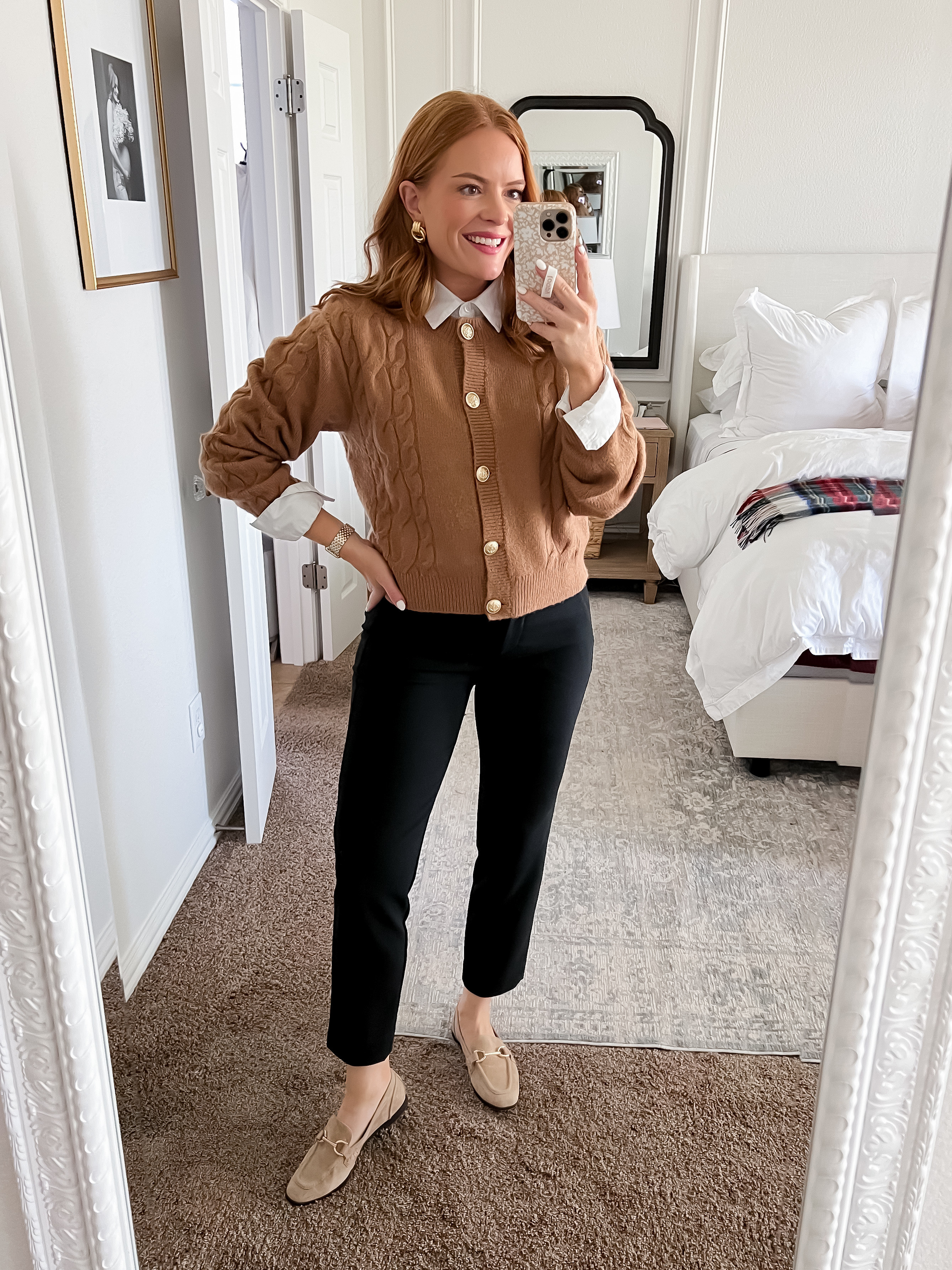 I love the look of this  ollar peaking out of my J.Crew sweater! It’s such a classy look. ✨My loafers are old but I linked similar! 

#LTKWorkwear #LTKCyberWeek #LTKSaleAlert