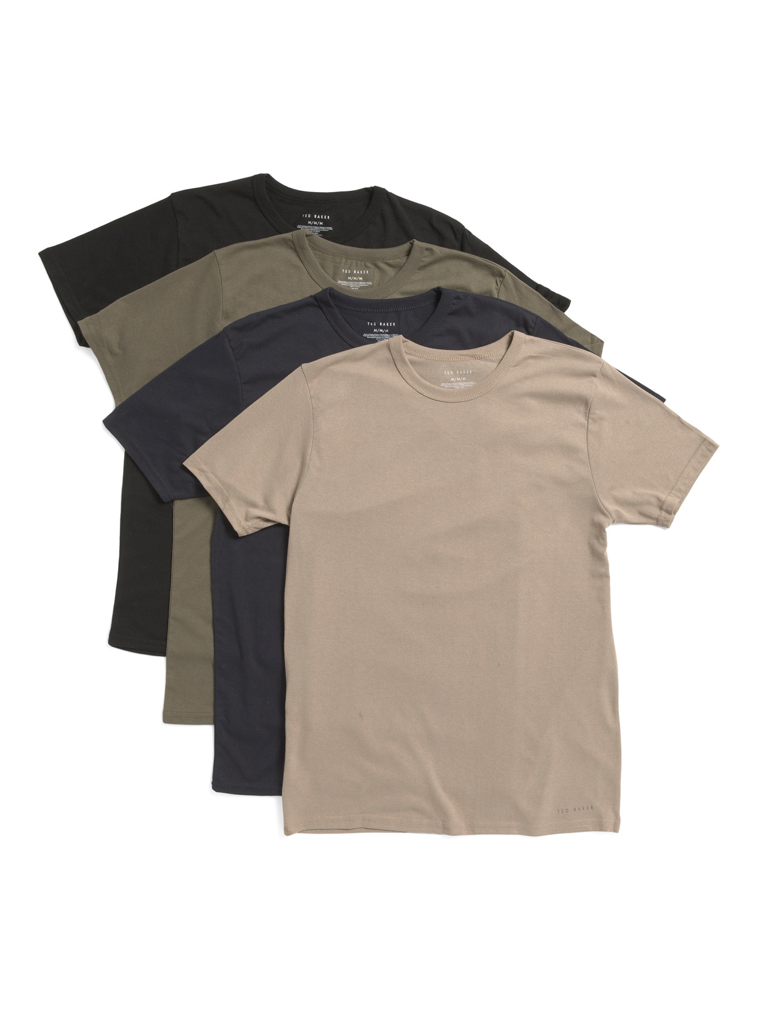 4pk Cotton Blend Crew Neck Tees | TJ Maxx