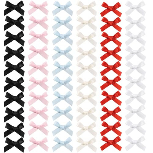 60PCS Mini Bows Hair Clips,2'' Tiny Hair Bow Barrettes,Little Hair Bow Ribbon for Women & Girls' Hair Accessories | Amazon (US)
