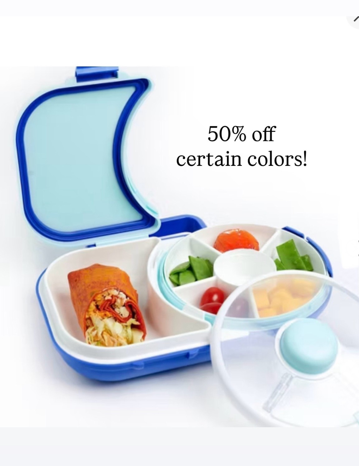 50% off blue and red GoBe lunch containers! 

#LTKKids #LTKFamily #LTKSaleAlert