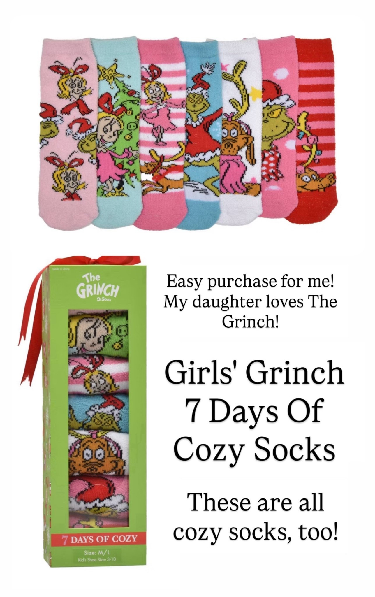 Grinch set of socks for kids 

#LTKHoliday #LTKGiftGuide #LTKSaleAlert