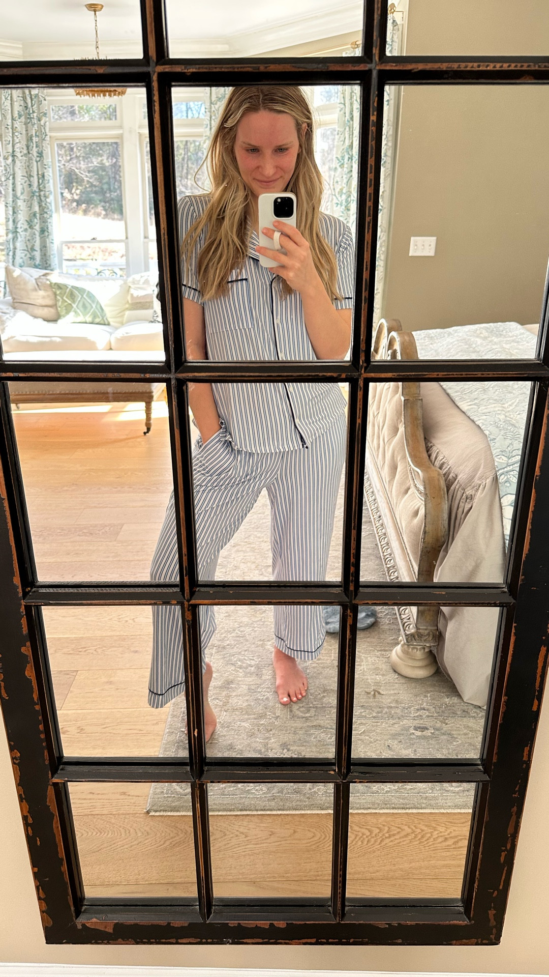 Walmart Joyspun Pajamas are hard to beat!! They come in long and short pant options, are cooling, stretchy, so comfortable and always less than $20!! The blue and white stripes look like an expensive brand but I’m also loving the hearts and kisses for Valentine’s Day.. and the bows?! So cute. 🥰 

#LTKmorningroutine #LTKootd #LTKValentine