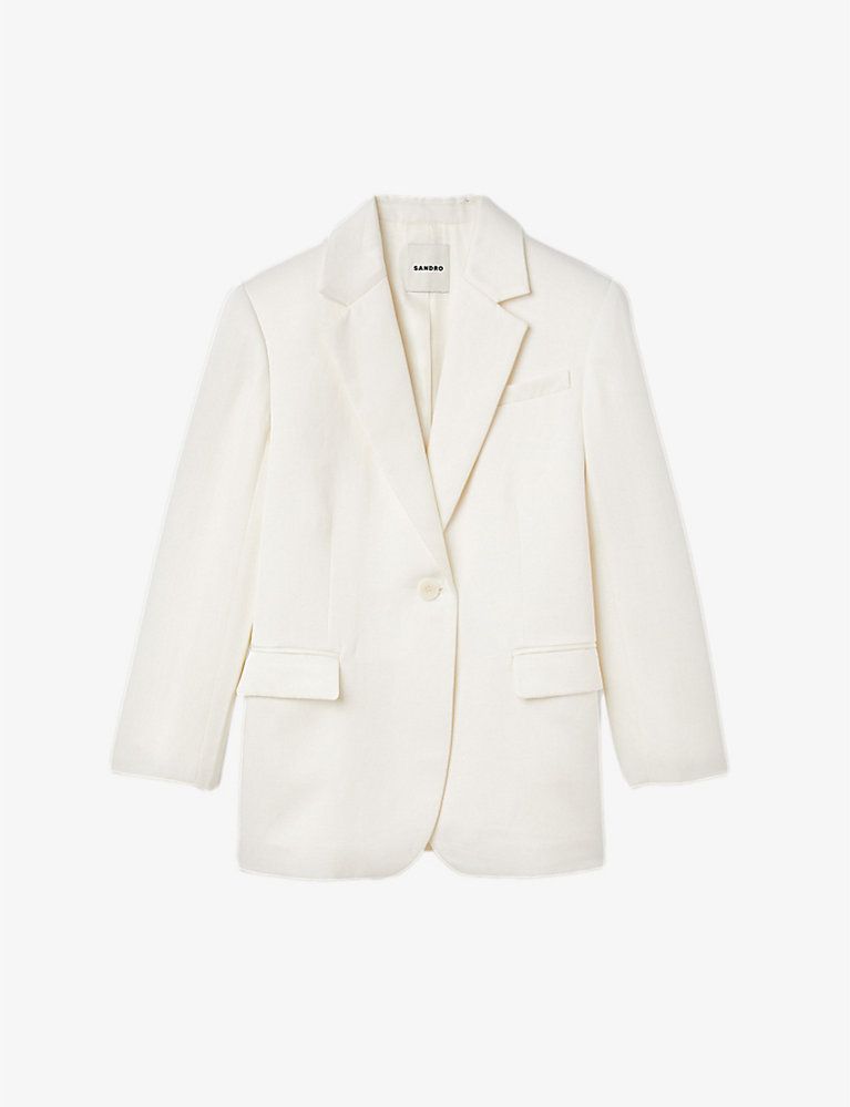 Single-breasted woven blazer | Selfridges