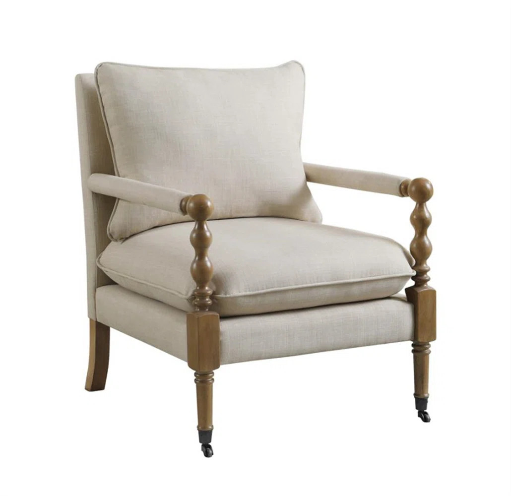 Longshore Tides Noran 30.5" Wide Linen Armchair | Wayfair | Wayfair North America