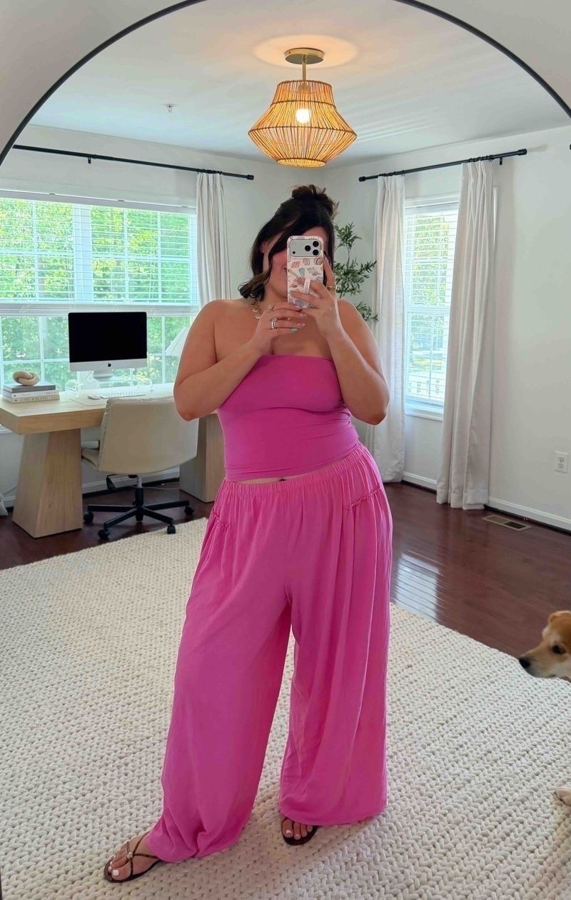 Midsize summer outfit 

Top- size large
Pants - size xl long
Shoes - size 10

#LTKootd #LTKMidsize #LTKTall