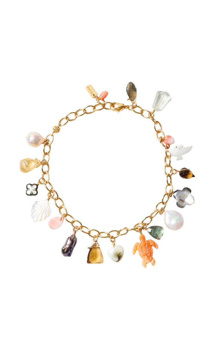 Playa Gold-Plated Multi-Stone Anklet | Moda Operandi (Global)