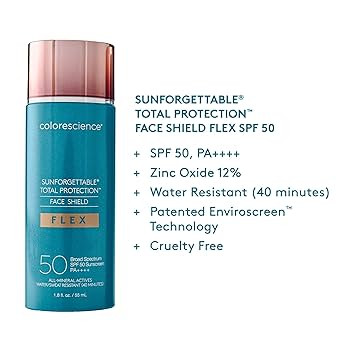 Colorescience Total Protection Face Shield Flex SPF 50, 1.8 fl. oz. | Amazon (US)