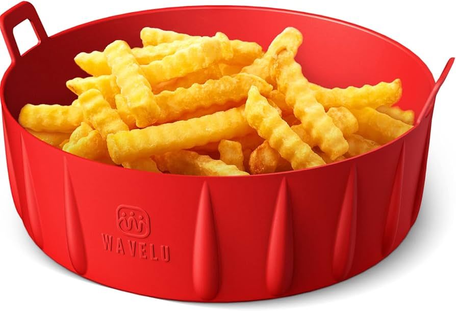 WAVELU Air Fryer Silicone Pot Liner | EXTRA STRONG | Food Safe Air fryers Accessories | Replaceme... | Amazon (US)