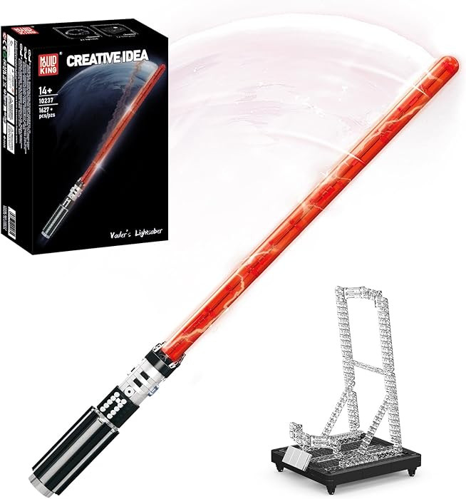 Mould King 10237 Lightsaber Building Set with Holder Rack and LED Light, Ultimate Cosplay Toy for... | Amazon (US)