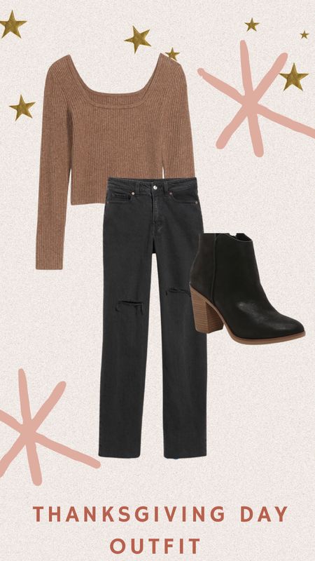 Thanksgiving Day outfit inspo
Cutest black jeans and top from Old Navy! 

#LTKsalealert #LTKHoliday #LTKSeasonal