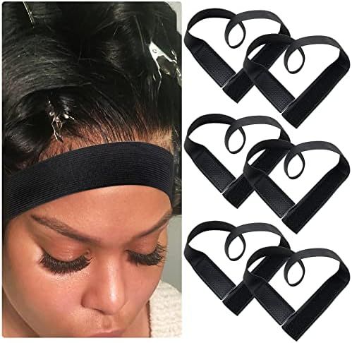 Lace Melting Elastic Band for Wig: 6 PCS Wigs Bands for Lace Frontal Melt - Edge Wrap to Lay Edges | | Amazon (US)