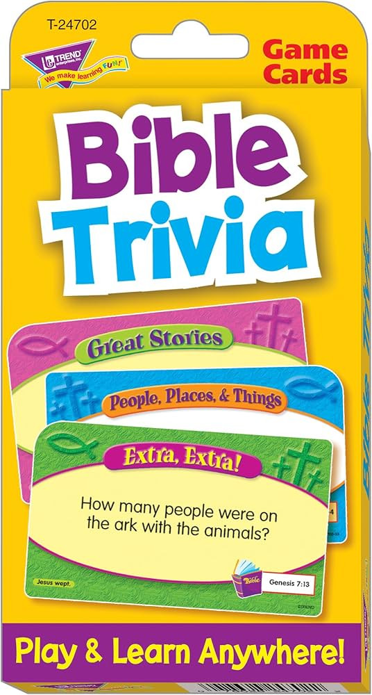 Trend Enterprises Bible Trivia Flash Cards | Amazon (US)