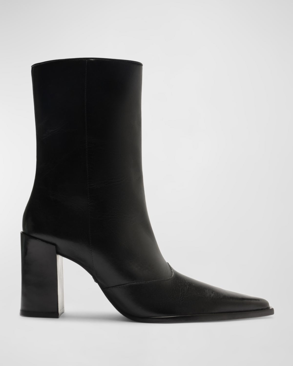 Raffaela Leather Western Ankle Booties | Neiman Marcus