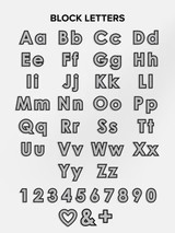 Block Font Custom iPhone Case - Blush/Mother of Pearl | BaubleBar (US)