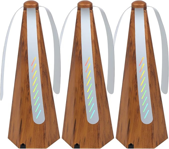 PIAOPIAONIU 3 PCS Fly Fan for Tables Fan Fly Portable Wood Grain Table Fan,for Outdoor | Amazon (US)