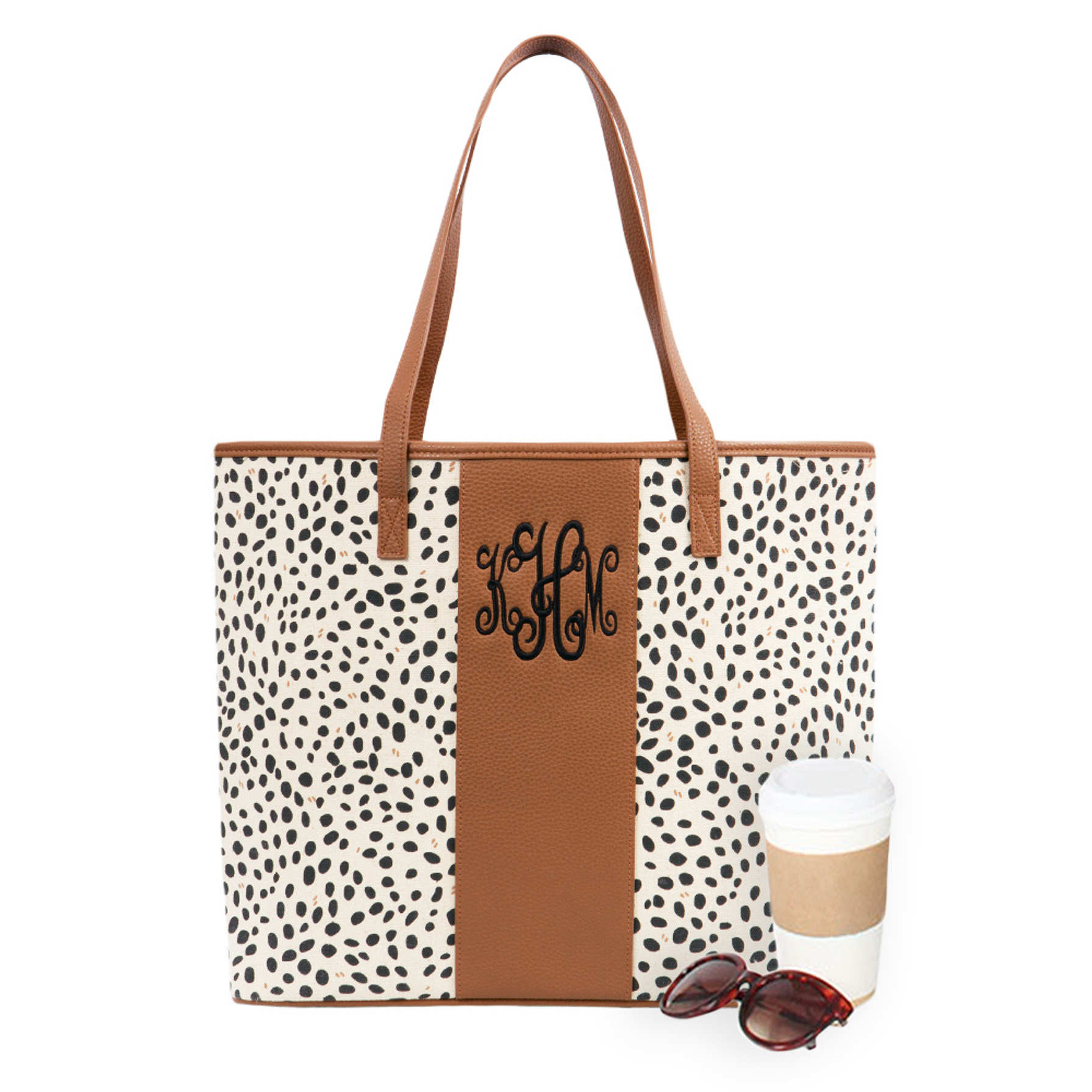 Monogrammed Leopard Tote Bag | Marleylilly