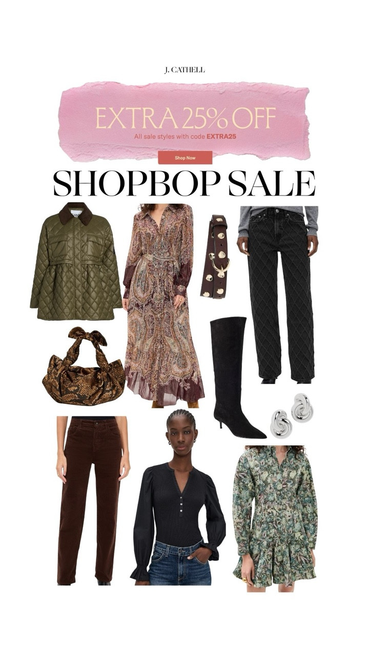 Shopbop Sale Picks ✨ The Shopbop Sale is here, and these are the pieces worth grabbing. From elevated wardrobe staples to statement styles you’ll wear on repeat, this edit is filled with chic, timeless finds that are actually a good investment. Even better—use our exclusive discount code for 25% off to save big on your favorites. Save this post for easy sale shopping and tap to shop before these styles sell out. 🤍 

 #LTKStyle #ShopbopSale #ShopbopFinds #SaleStyle #DesignerDeals 

#LTKootd #LTKOver40 #LTKSaleAlert