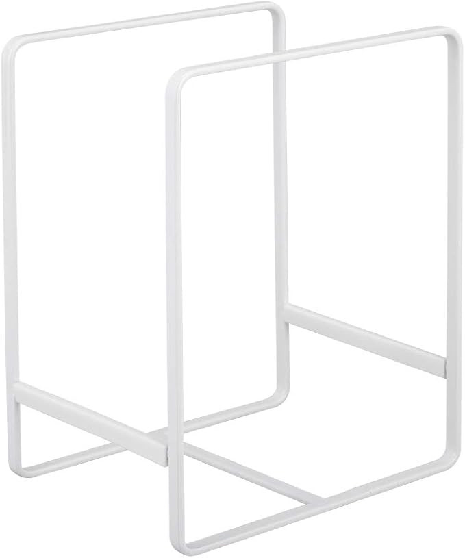 YAMAZAKI Home Rack Stand Storage/Plate Holder | Steel | Large | Dish Organizer, White | Amazon (US)