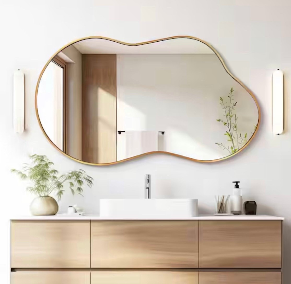 Love the shape of this mirror-will be ordering this for our nursery 

#homedecor #mirror #nursery #decor 

#LTKFindsUnder100 #LTKSaleAlert #LTKHome