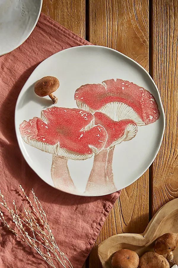 Mushroom Dinner Plate, Red | Terrain
