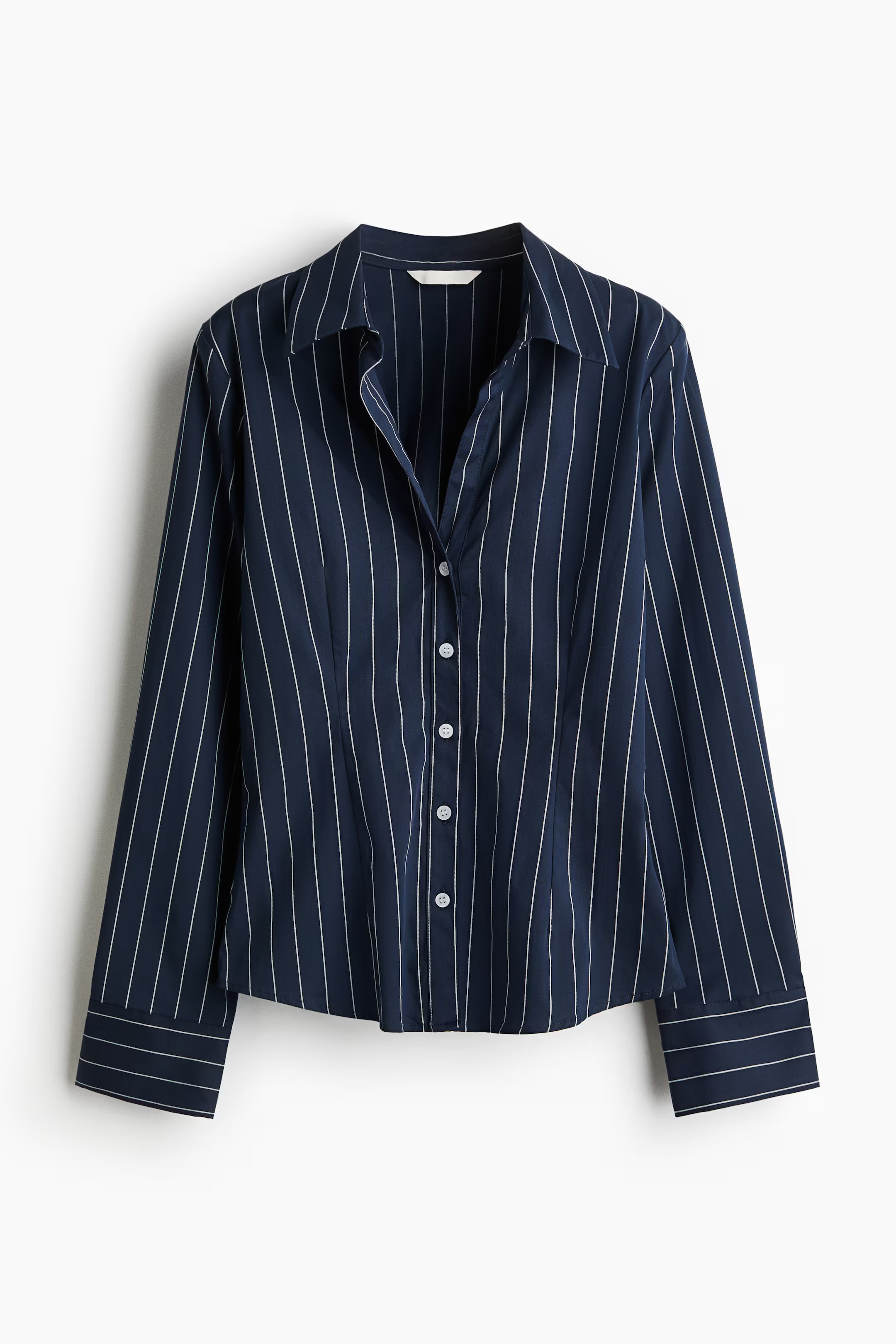 Stretchy cotton shirt | H&M (UK, MY, IN, SG, PH, TW, HK)