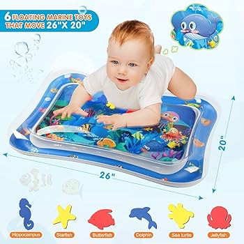 Infinno Inflatable Tummy Time Mat Premium Baby Water Play Mat for Infants and Toddlers Baby Toys ... | Amazon (US)
