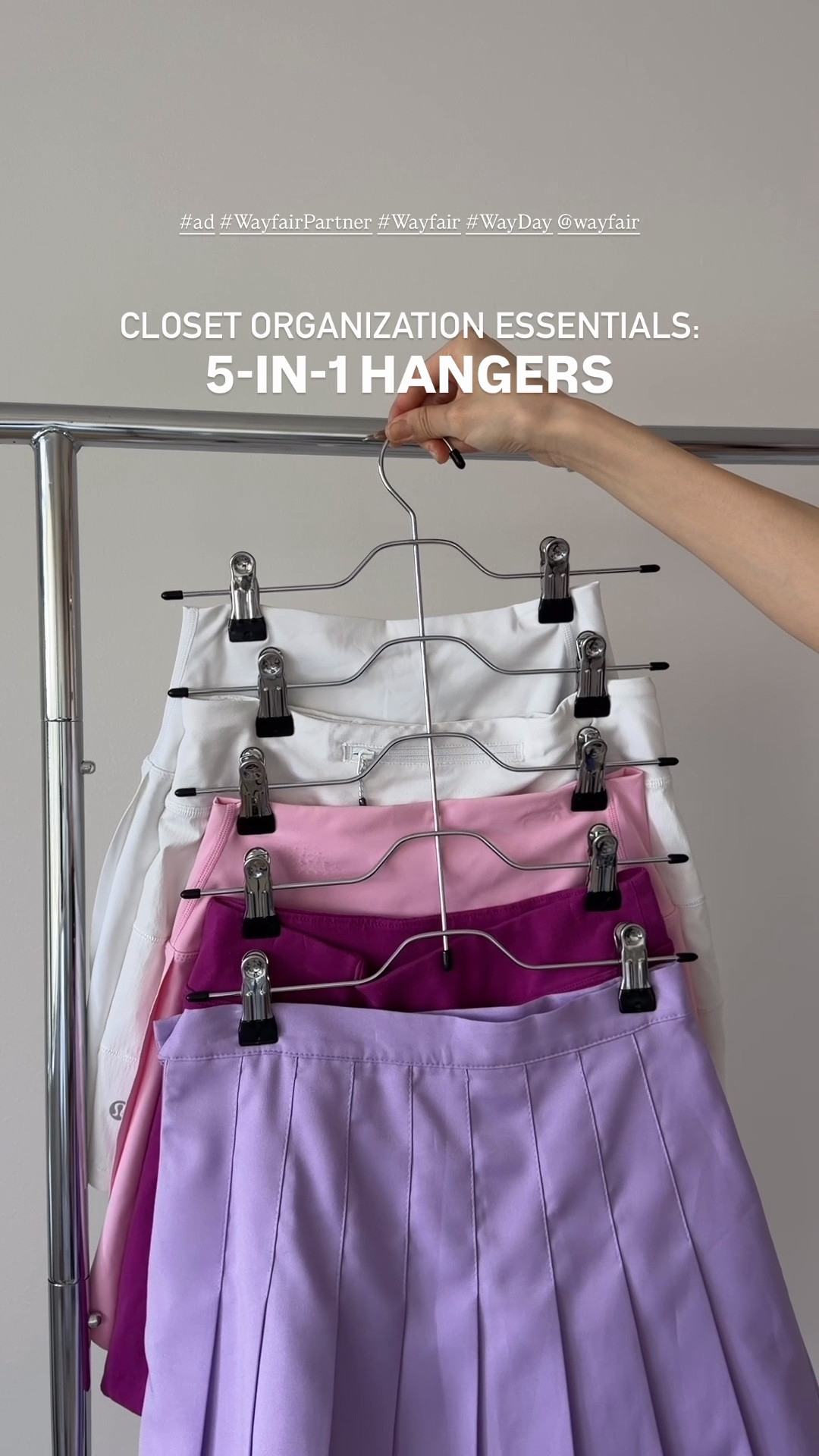 #ad My top 5 closet organization essentials!👚👢✨
 
Shop all these and more during Way Day, @Wayfair’s biggest sales event of the year! From 4/25 to 4/27, you can get up to 80% off and free shipping!!🤩
 
#WayfairPartner #Wayfair #WayDay #closetorganization #closet #home #homedecor #patio #outdoorfurniture #kitchen #bedroom #bathroom

#LTKSaleAlert #LTKHome #LTKSeasonal