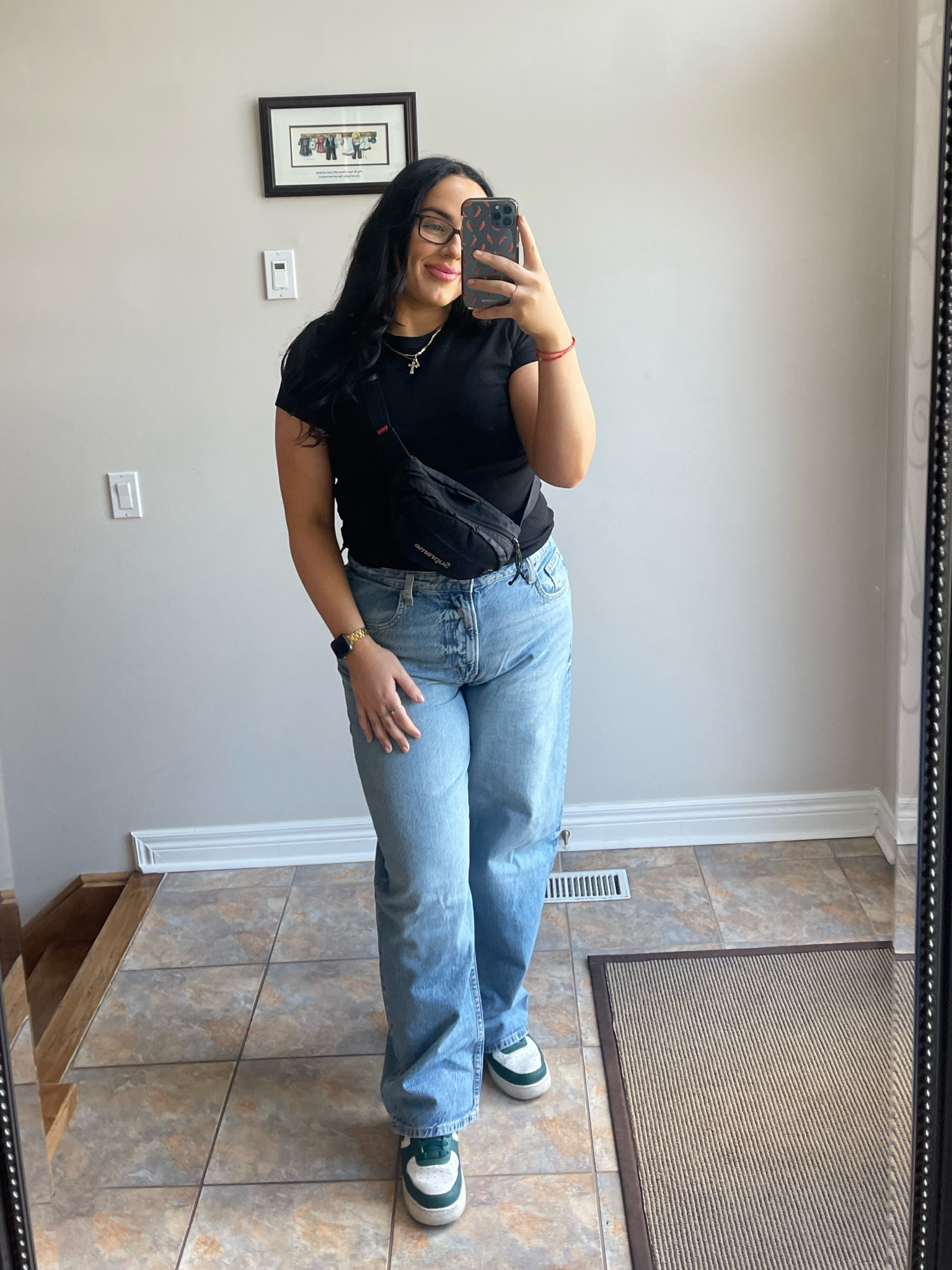Basic everyday outfits are my fave!

The jeans are the light denim blue wash. The shoes are custom airforces from the Nike website!

#LTKworkwear #LTKcanada #LTKmidsize