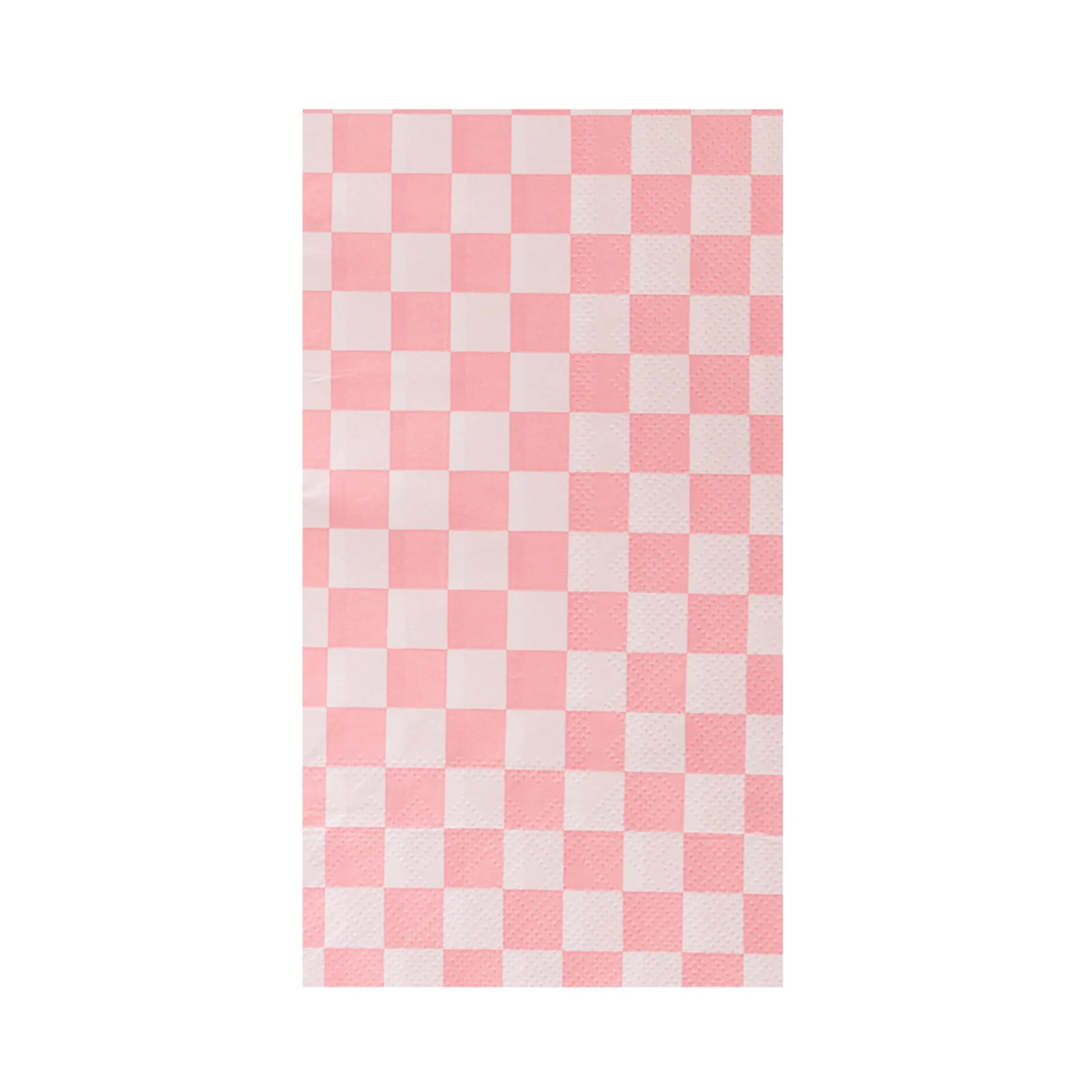 Check It! Tickle Me Pink Check Guest Napkins | Jollity & CO.