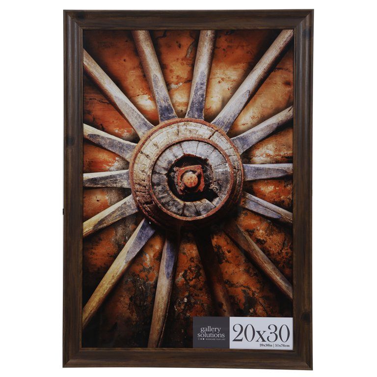 Gallery Solutions 20" x 30" Walnut Large Wall Picture Frame | Walmart (US)