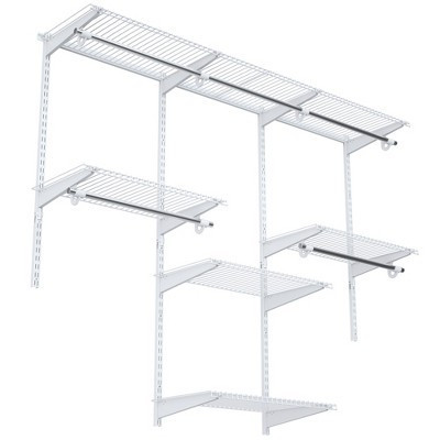 Tangkula Wall Mounted Custom Closet Adjustable Hanging Storage Organizer Rack | Target