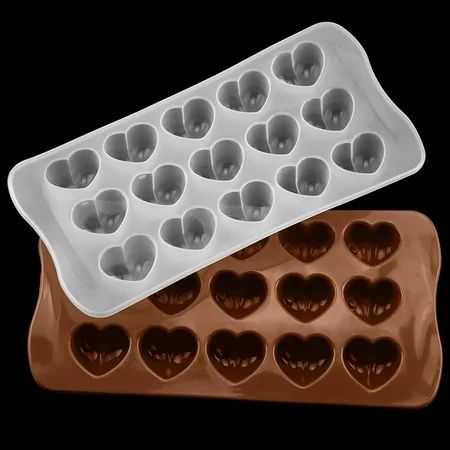 Chocolate Mold 2 PCS Emoticon Shaped Candy Making Molds Cute Silicone Baking Mould Ice Cube Tray Min | Walmart (US)