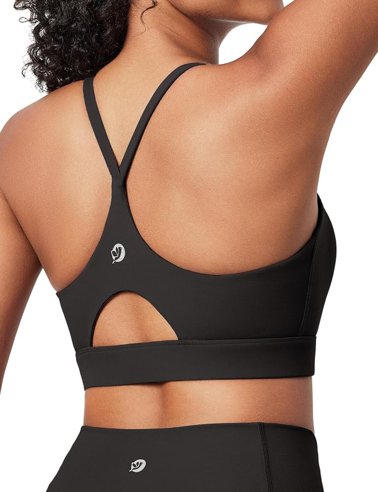 IUGA Sports Bras for Women Strappy Sports Bra Racerback Padded Workout Yoga Gym Y Back Tops with ... | Amazon (US)