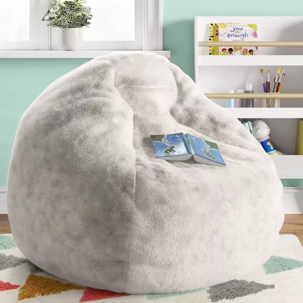 Settle In Kids' Bean Bag Chair Gray - Pillowfort™