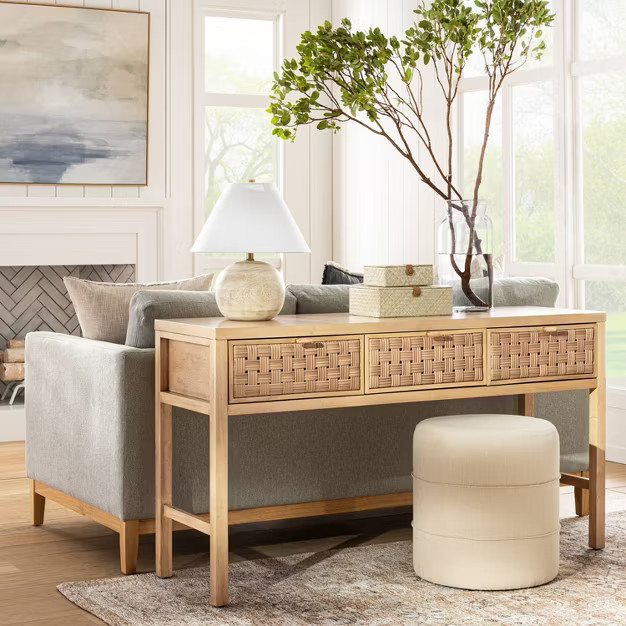 Palmdale Knockdown Woven Drawer Console - Threshold™ designed with Studio McGee | Target
