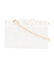 Acrylic Pearl Clutch | TJ Maxx
