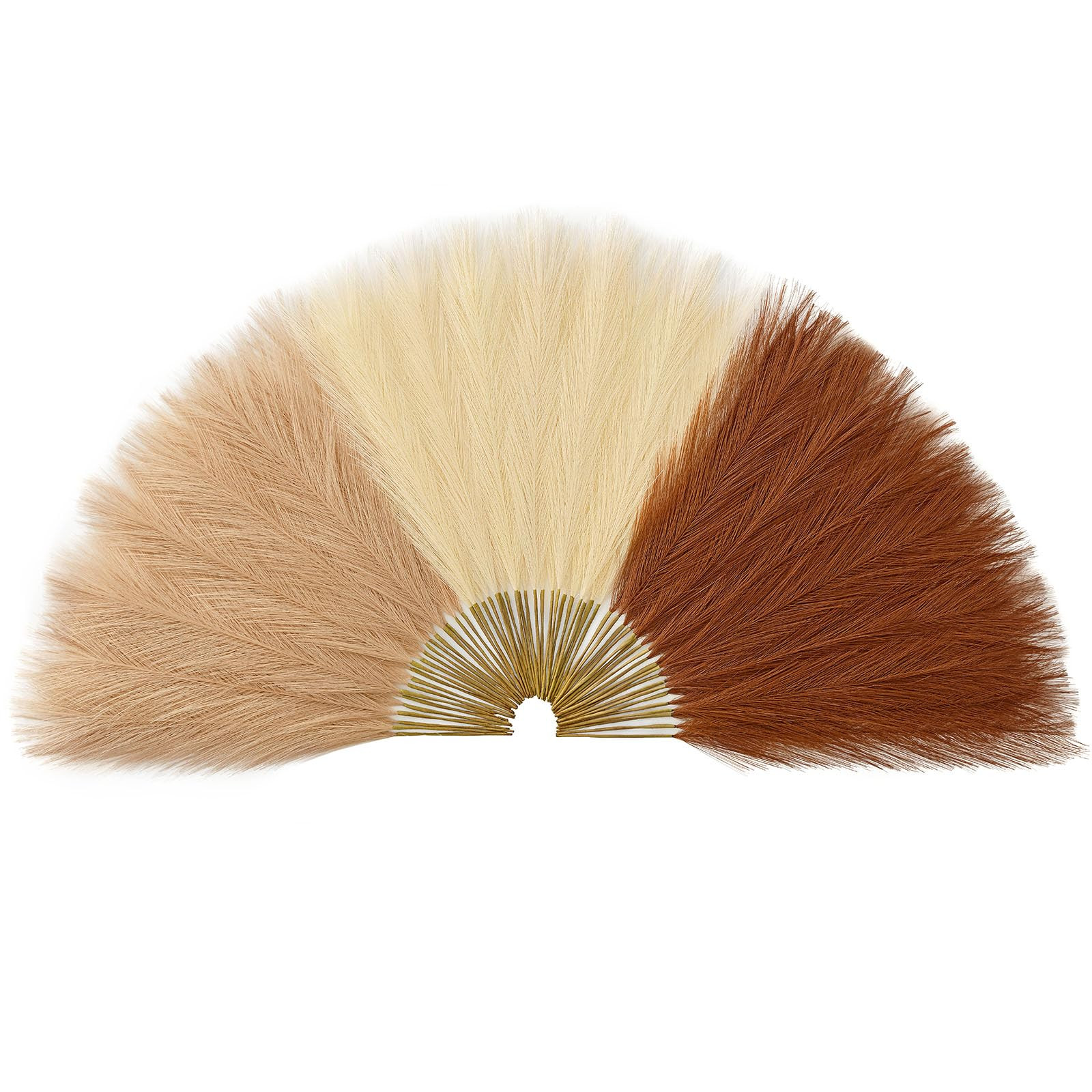 Serwalin 60pcs Orange Pampas Grass Decor, 17.7Inch Fall Artificial Pampas Grass, Faux Pampas Flow... | Amazon (US)