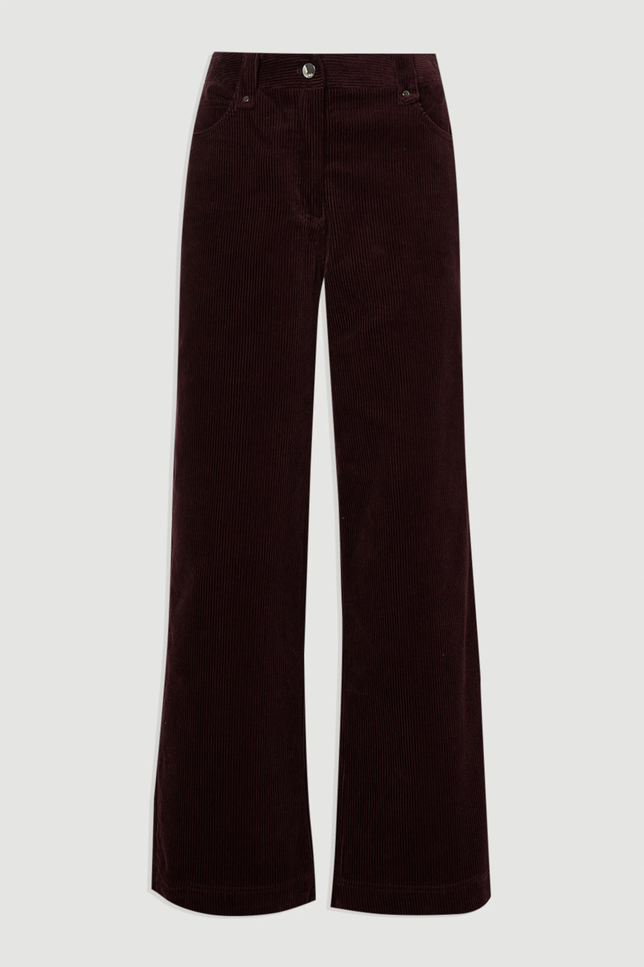 Cord Straight Leg Trouser | Karen Millen UK + IE + DE + NL