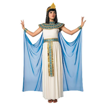 Living Fiction Womens Queen Cleopatra Costume - Medium - Blue | Target