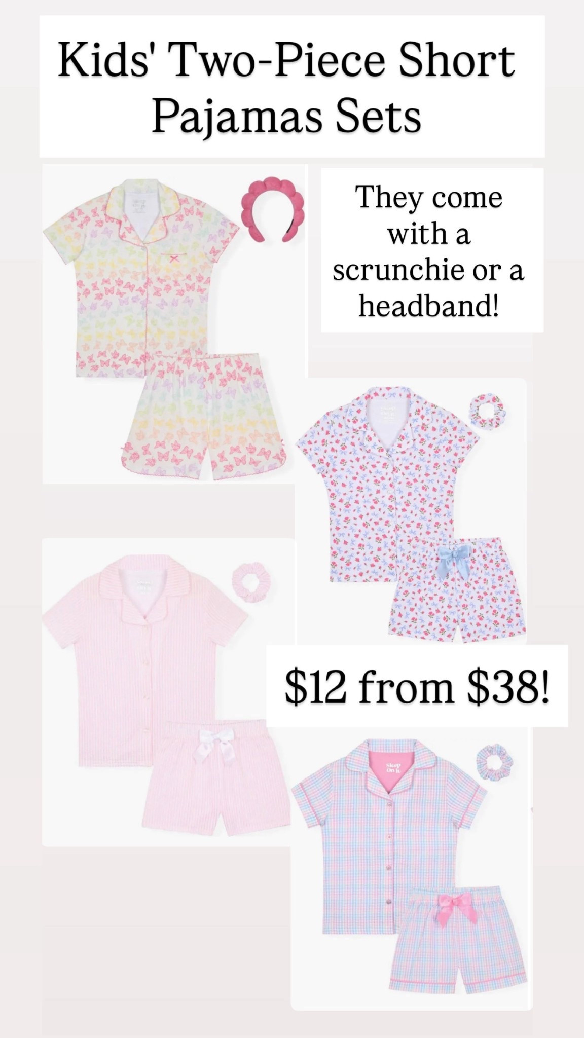 Cutest pajama sets for girls are $12.

#LTKSaleAlert #LTKKids