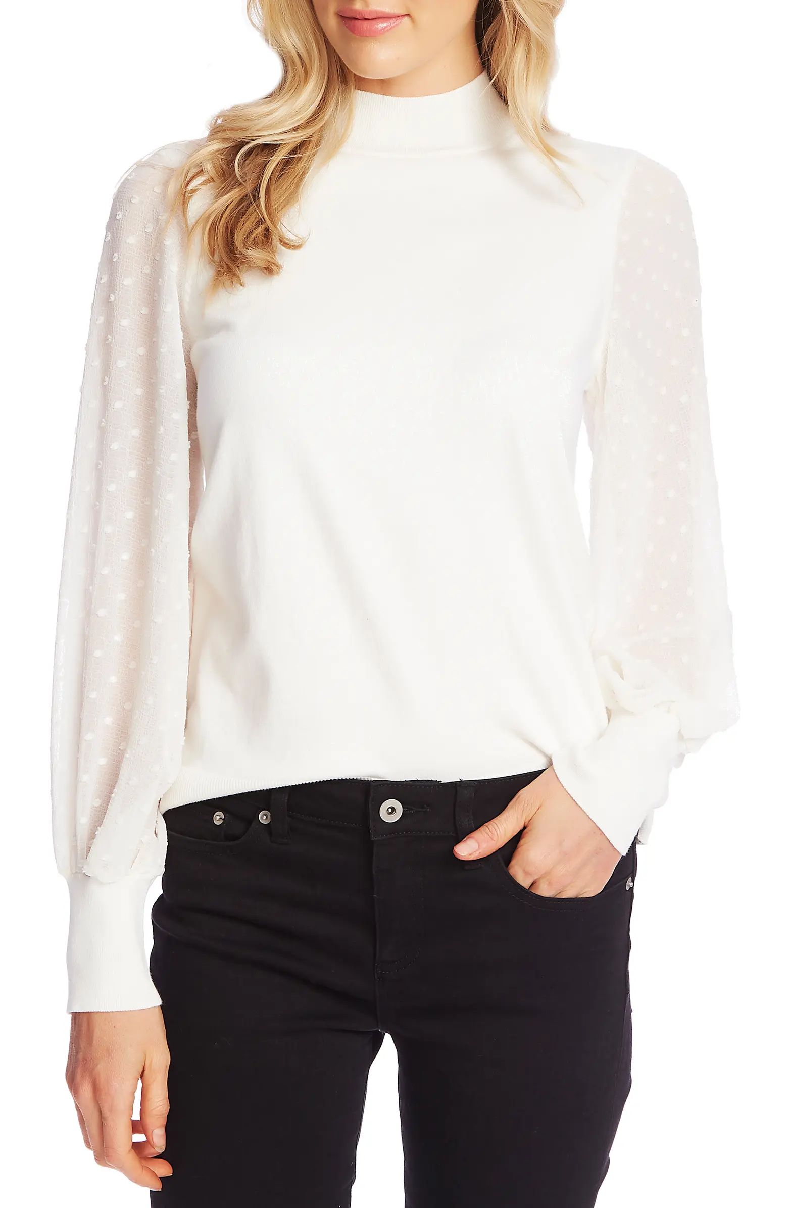 Clip Dot Sleeve Sweater | Nordstrom