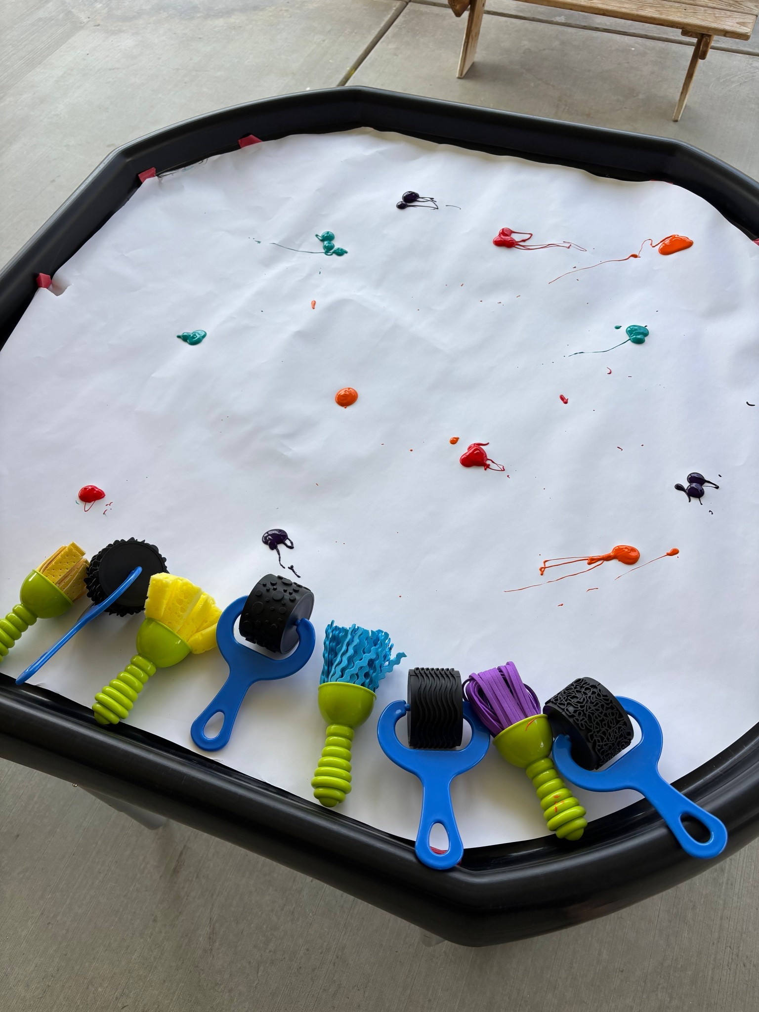 Painting but with no regular paint brushes! The kids had so much fun with this one  

#LTKmomlife #LTKKids