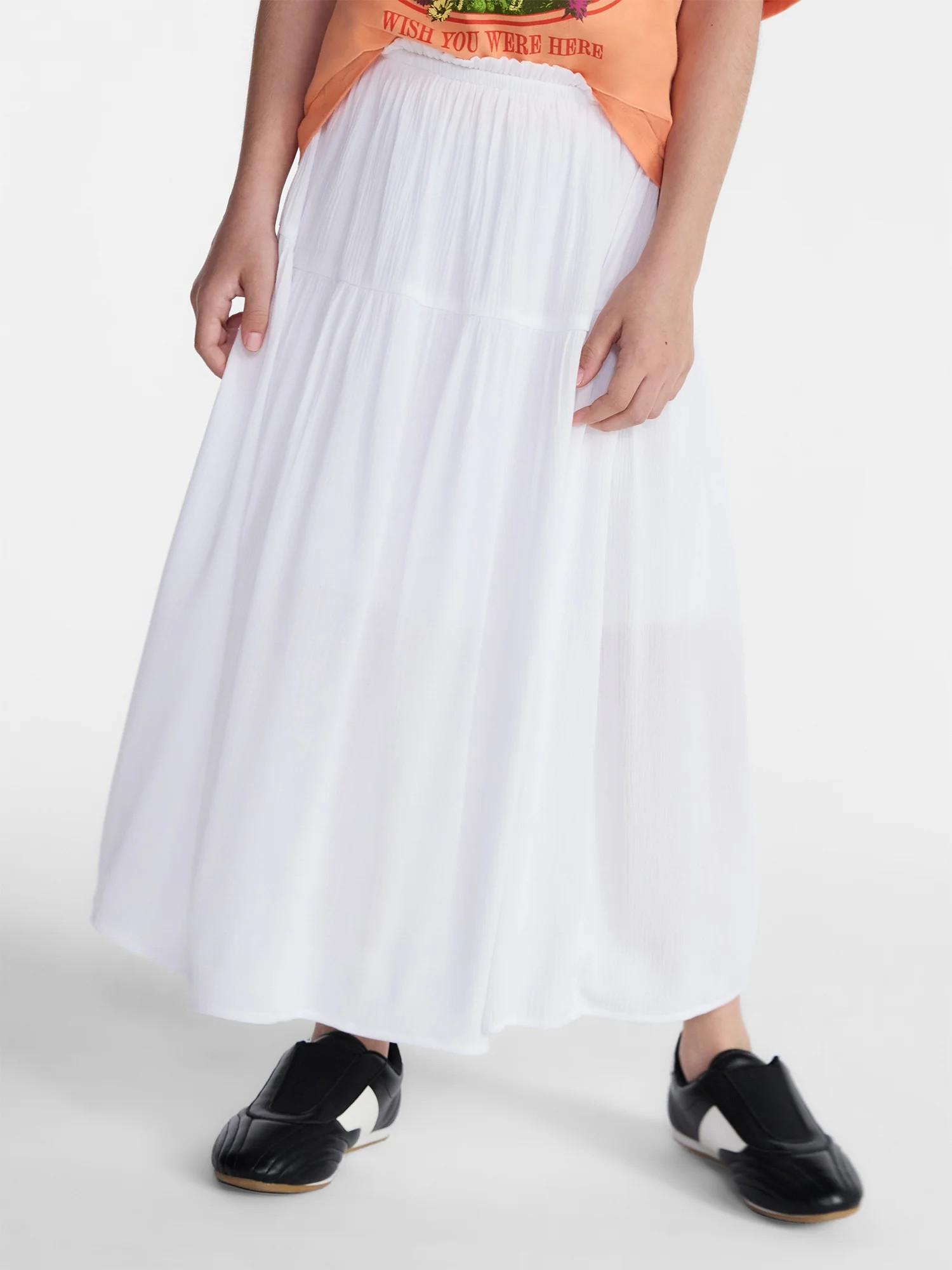 Weekend Academy Girls Maxi Skirt with Side Tie, Sizes 4-18 - Walmart.com | Walmart (US)