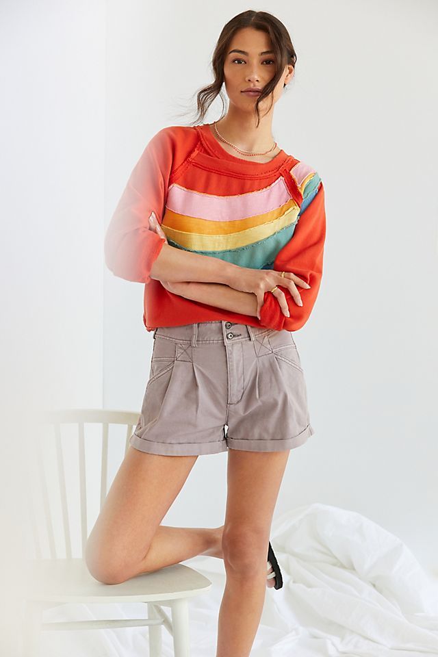 Daily Practice by Anthropologie Spirited Rainbow Pullover | Anthropologie (US)