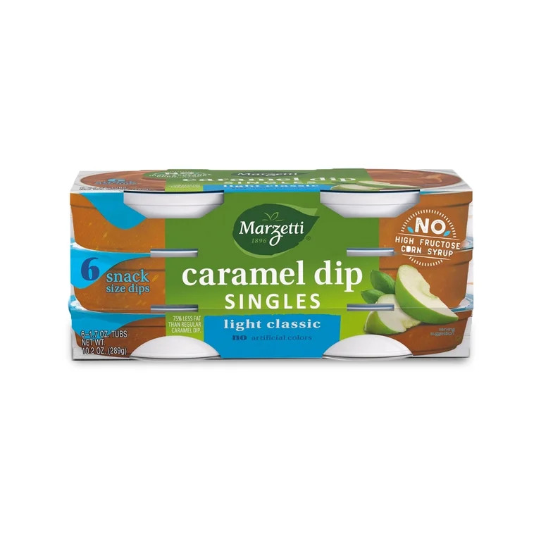 Marzetti Light Classic Caramel Dip Singles, 1.7 oz Tubs, 6 Count | Walmart (US)